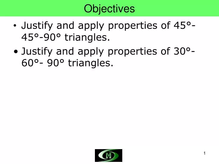 objectives