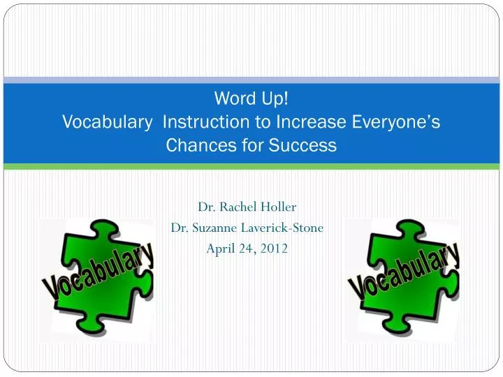 word up vocabulary instruction to increase everyone s chances for success