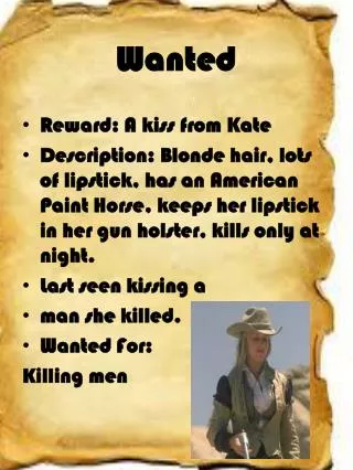 wanted