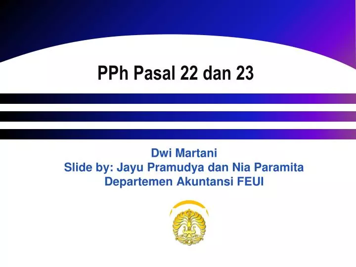 p ph pasal 22 dan 23