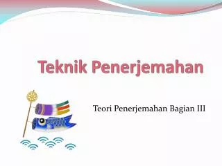 teknik penerjemahan