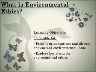 What is Environmental Ethics?