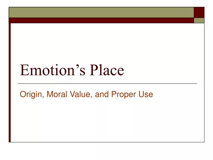 emotion s place