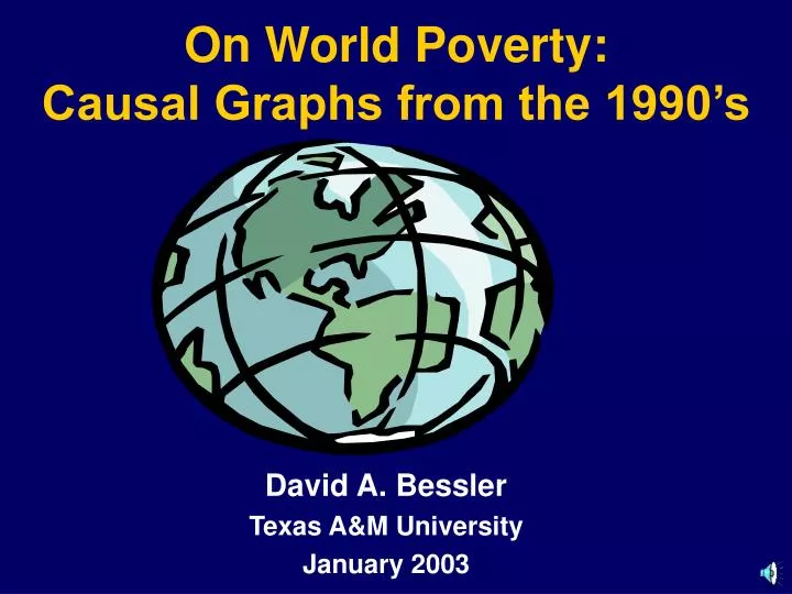 on world poverty causal graphs from the 1990 s