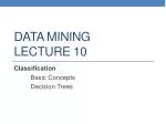 DATA MINING LECTURE 10