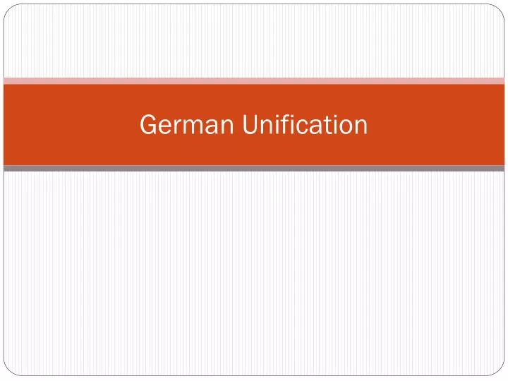 german unification