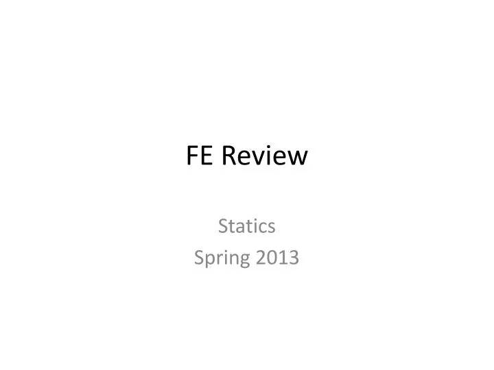 fe review