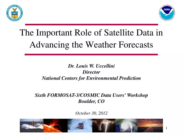 the important role of satellite data in advancing the weather forecasts