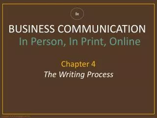 Chapter 4 The Writing Process