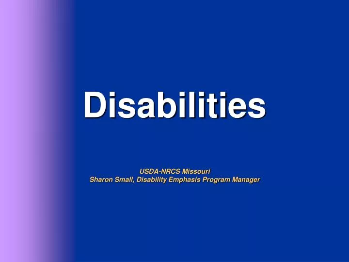 disabilities usda nrcs missouri sharon small disability emphasis program manager