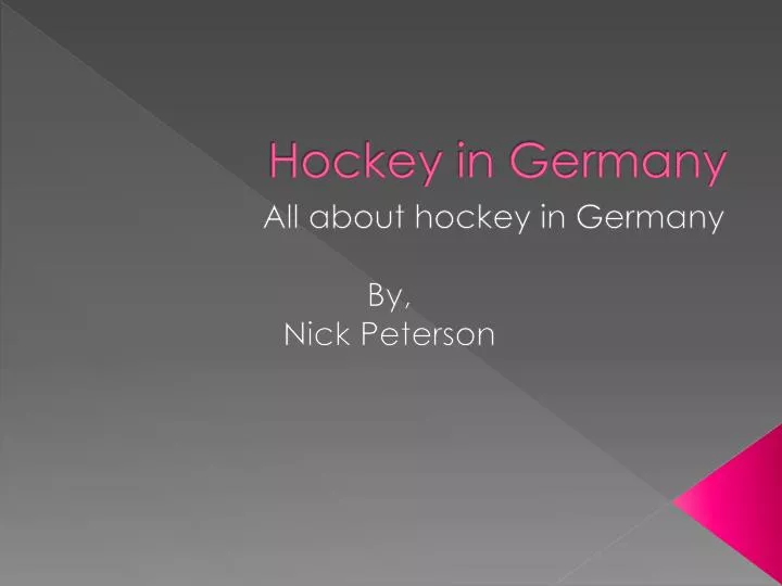 hockey in germany