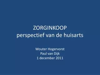 ZORGINKOOP perspectief van de huisarts