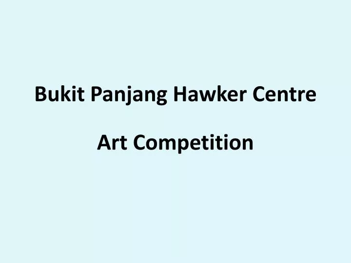 bukit panjang hawker centre