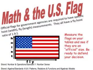 Math &amp; the U.S. Flag