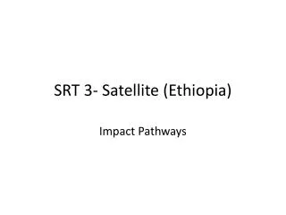 SRT 3- Satellite (Ethiopia)