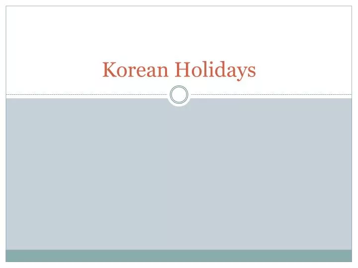 korean holidays