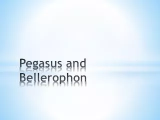 Pegasus and Bellerophon