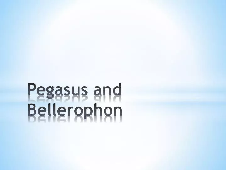 pegasus and bellerophon