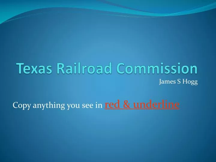 texas railroad commission