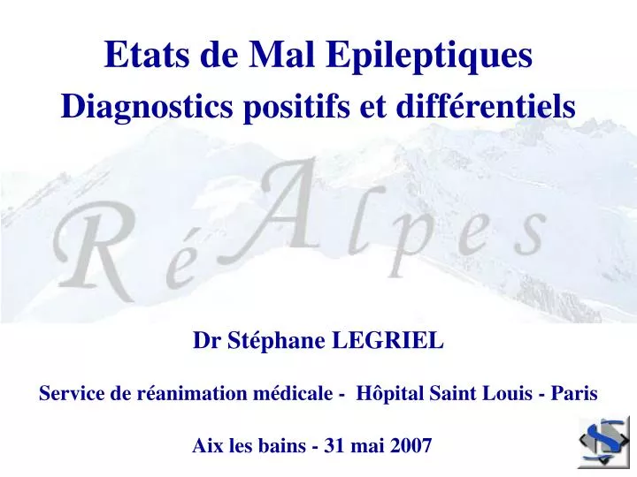 etats de mal epileptiques