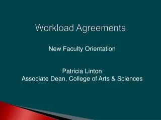 Workload Agreements