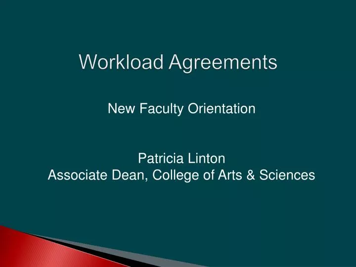workload agreements