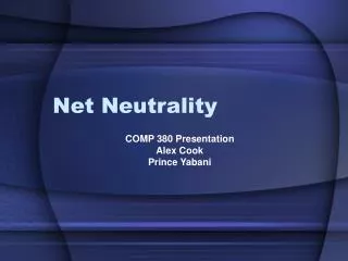 Net Neutrality