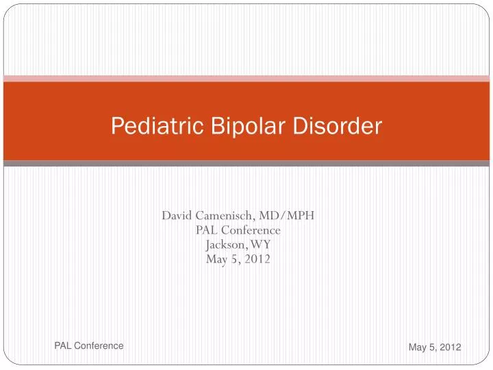 pediatric bipolar disorder