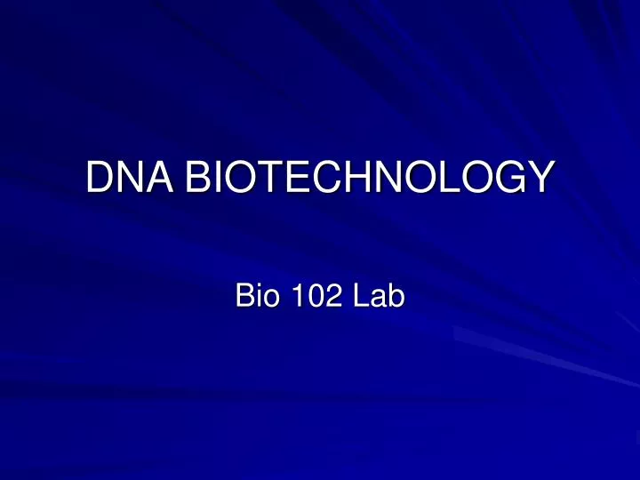 dna biotechnology