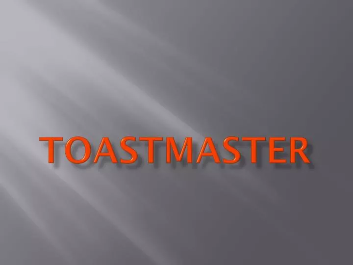 toastmaster