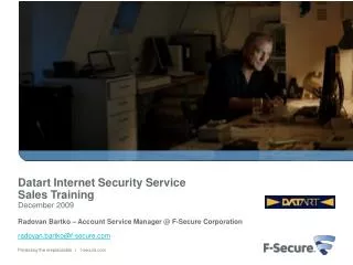 Datart Internet Security Service Sales Training December 2009