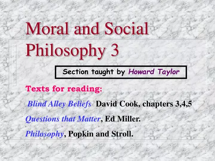 moral and social philosophy 3