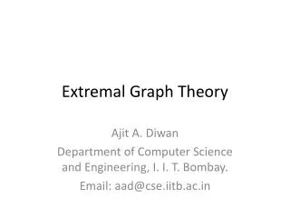 Extremal Graph Theory