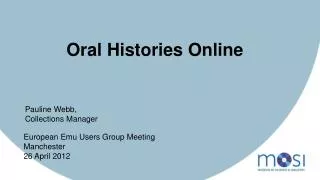 Oral Histories Online