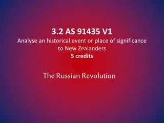 3 2 as 91435 v1 analyse an historical event or place of significance to new zealanders 5 credits