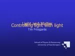 Light and Matter - slide 1