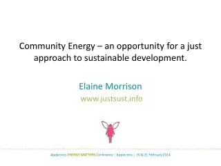 Elaine Morrison justsust