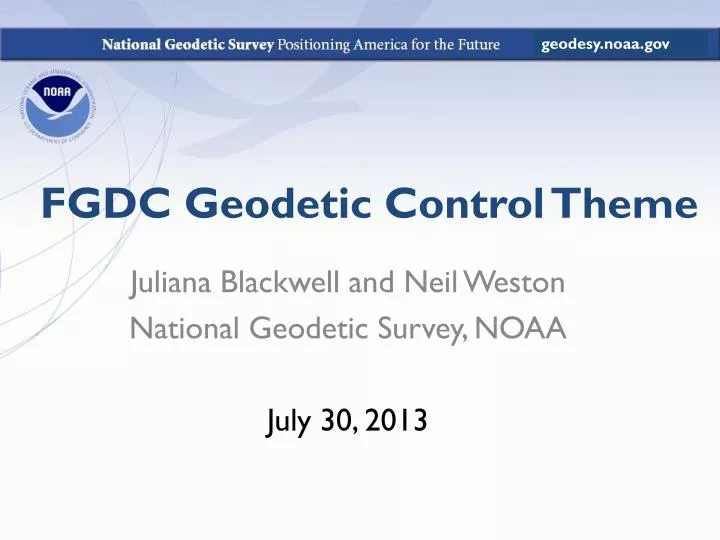 fgdc geodetic control theme