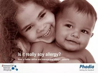 Is it really soy allergy?