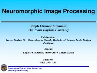 Neuromorphic Image Processing