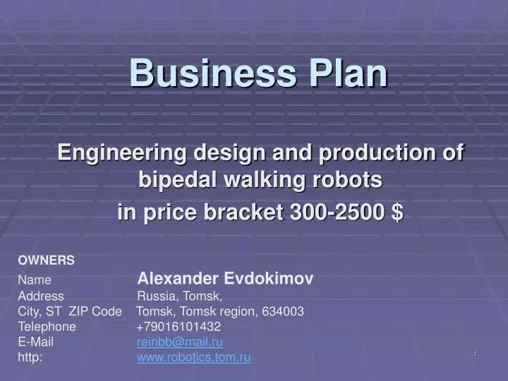 business plan