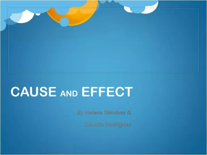 cause and effect