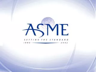 ASME Products, Services, and Areas for Collaboration