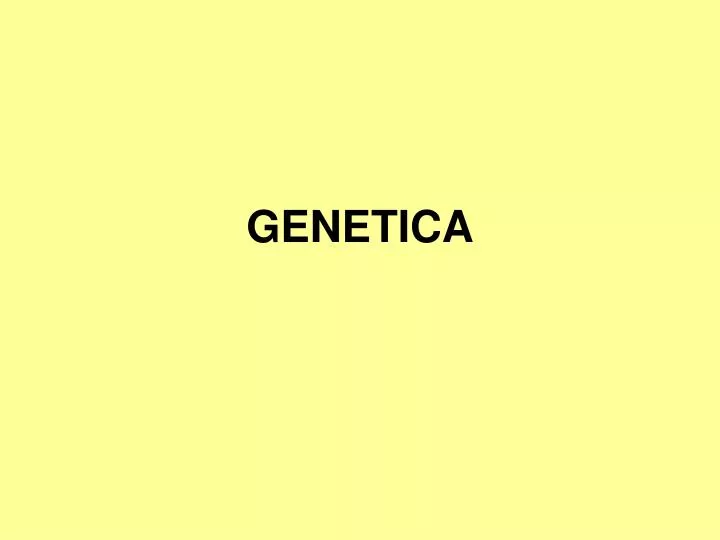 genetica