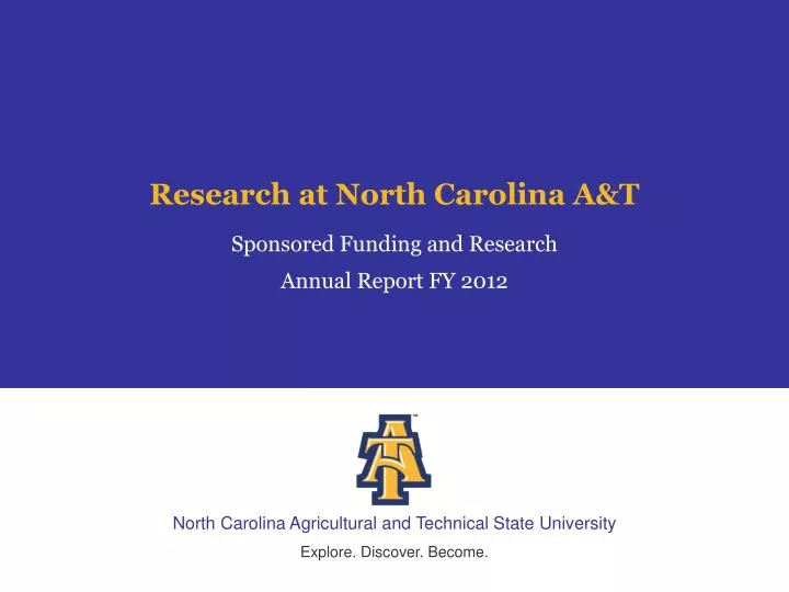 research at north carolina a t