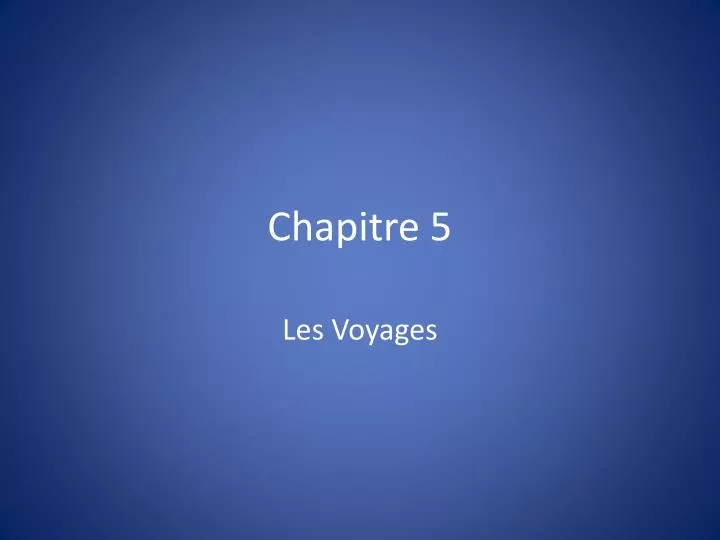 chapitre 5