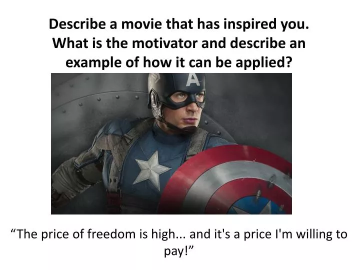 the price of freedom is high and it s a price i m willing to pay