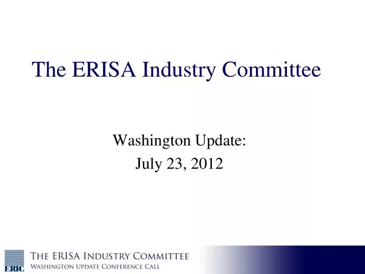 the erisa industry committee