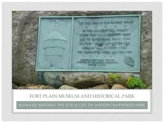 Fort Plain museum and historical park