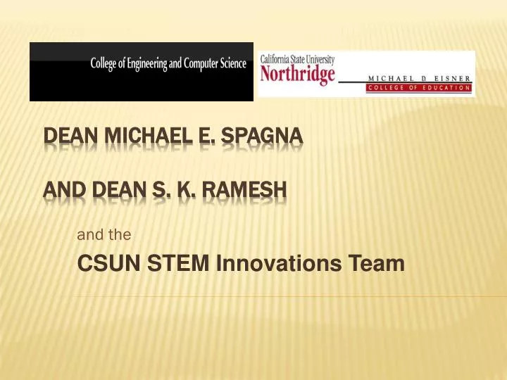 and the csun stem innovations team